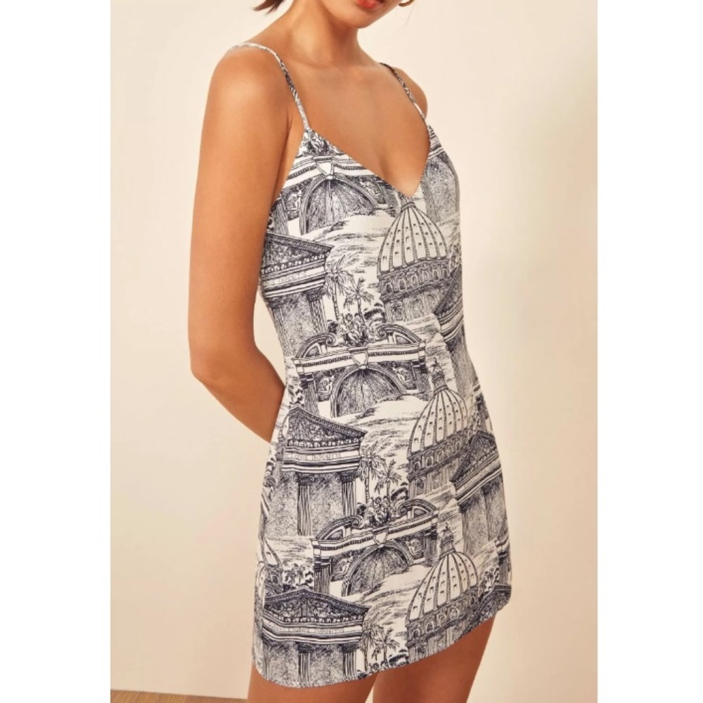 Reformation Rome Seville V-neck slip dress